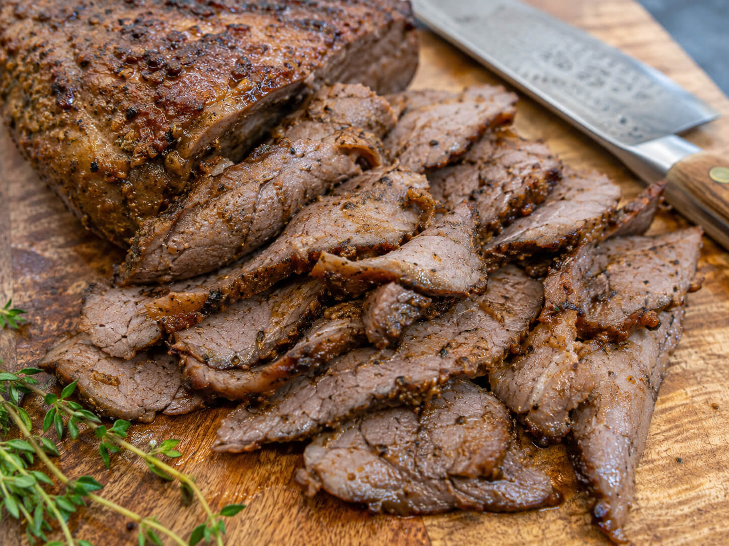 Beef and lamb gyro meat sliced thin for homemade American gyros