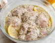 Chicken gyro marinade with Greek yogurt, lemon, garlic, oregano, olive oil, and spices